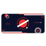 Red Orbit Minimal - E-XL Mousepad