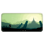 Zen Forest - Green - E-XL Mousepad